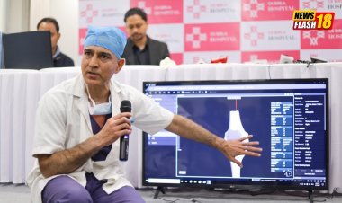 India's first completely active robotic technology is made available for minimally invasive knee replacement surgery at the CK Birla Hospital in Delhi.