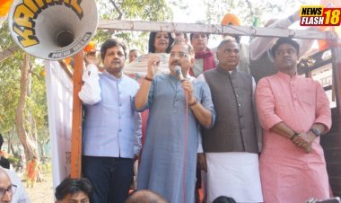 BJP Protest In Delhi Outside Sonia Gandhi's Home In Response To The Congress Leader's Disparaging Remarks On Shri Narendra Modi's Father