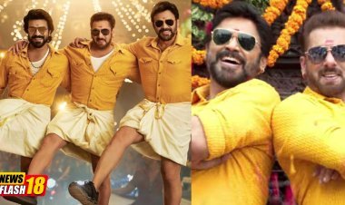 Salman Khan And Venkatesh's Lungi Dance In "Yentamma" Song From "Kisi Ka Bhai Kisi Ki Jaan" With Ram Charan Surprise