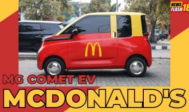 MG Comet EV Draws Inspiration From McDonald's 'Happy Meal' With Stunning Red And Yellow Paint Scheme