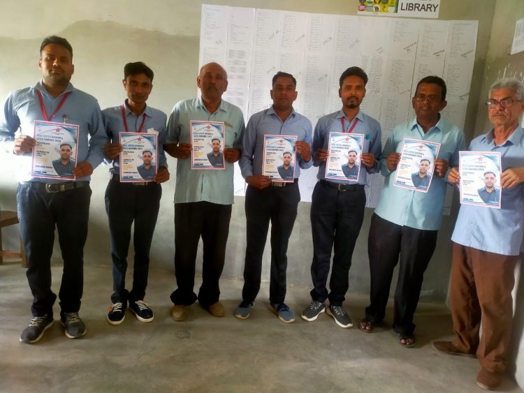 Teacher Virendra Kumar Launches Real Super Hero Awards Poster in Uttar Pradesh