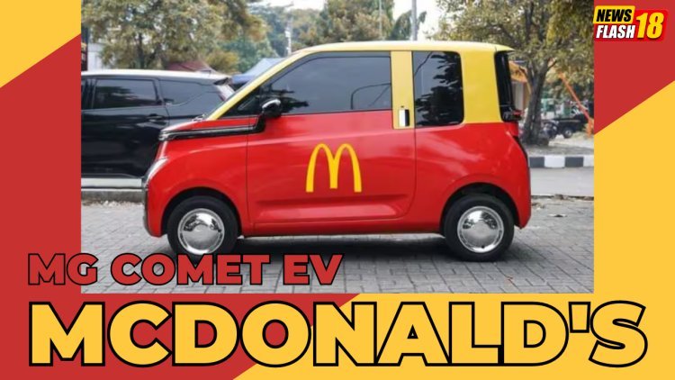 MG Comet EV Draws Inspiration From McDonald's 'Happy Meal' With Stunning Red And Yellow Paint Scheme