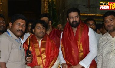Prabhas Seeks Blessings At Tirumala Temple Ahead Of 'Adipurush' Final Trailer Launch