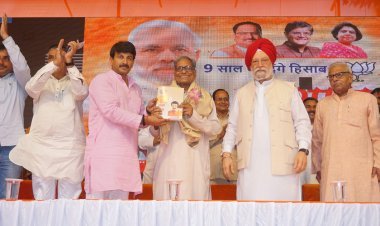 Manoj Tiwari Presented His 9-Year Work Record At The BJP's Babarpur Meeting