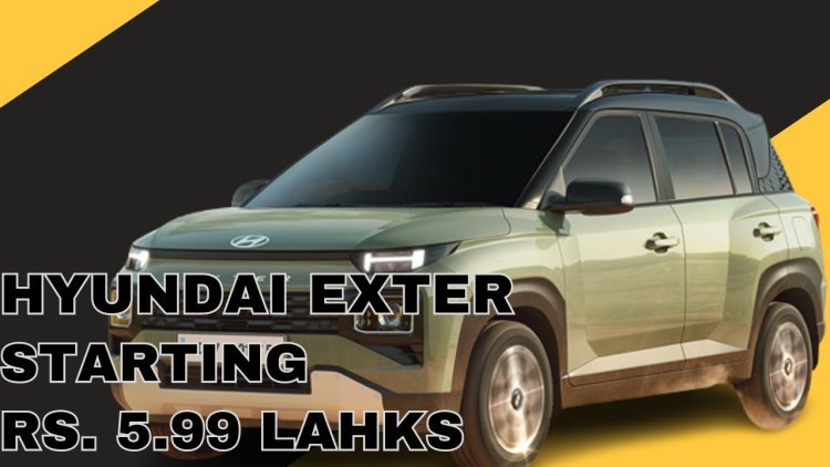 Hyundai Exter Micro SUV Launched In India, Starting At Rs 5.99 lakh