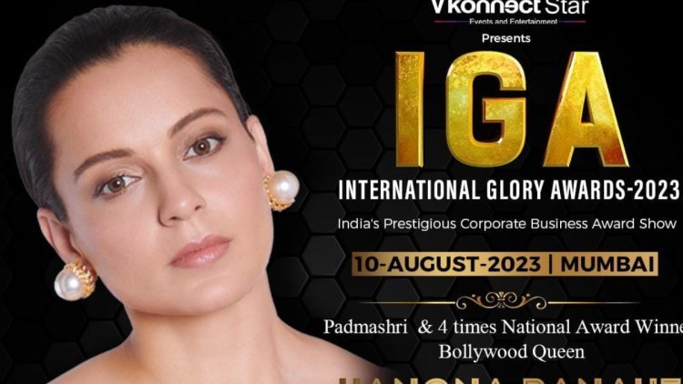 Kangana Ranaut Chief Guest At "International Glory Awards" On 10th August 2023