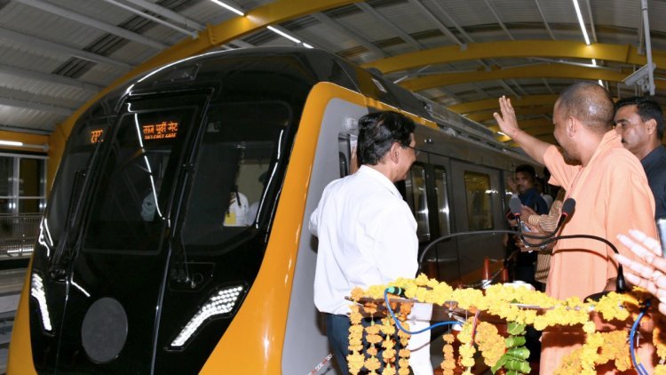 Agra Metro Train High-Speed Trial Flagged Off By CM Yogi, Services Will Start From Feb 2024