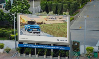 Hyundai Unveils India's Largest Outdoor LEGO Bricks Installation Showcasing The Innovative Hyundai EXTER Model