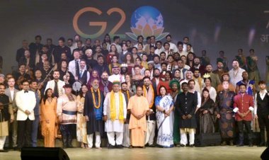 G20 Culture Working Group Meeting In Varanasi Ends, CM Yogi Presents G20 Orchestra Quin Baton To Brazil