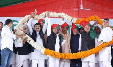 Balraj Kundu's Inaugural Jind Rally: Akhilesh Yadav Pledges To End Agniveer Scheme, Baghela's Election Fairness Questioned