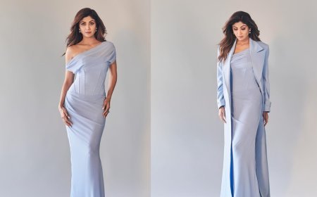 Shilpa Shetty A Regal Beauty, Stuns In A Blue Mermaid Gown, Showcasing Extraordinary Fashion Prowess