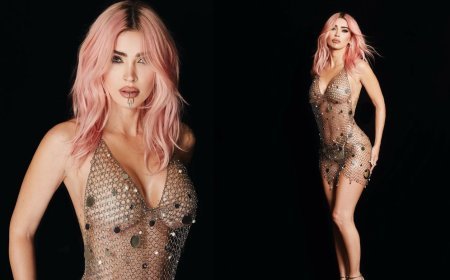 Megan Fox Stuns In Daring Chainmail Dress, Flaunting Bold Style At Grammys Viewing Party