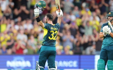 Glenn Maxwell Matches Sharma's Feat: Fifth T20I Century Showcases Batting Brilliance