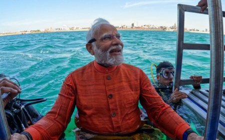 PM Modi's Gujarat Tour Spotlight: Rajkot Road Show And Underwater Puja