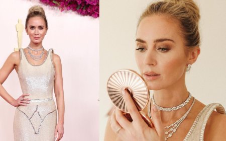 Oscars 2024: Emily Blunt Stuns In Ethereal Schiaparelli Gown, Epitomizing Timeless Hollywood Glamour
