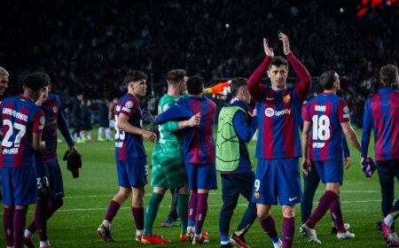 Barcelona Overcomes Napoli 3-1 In Champions League Clash, Securing Gritty Home Victory, Progressing To Quarter-Finals