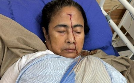 Mamata Banerjee Returns Home After Hospital Treatment For Home Fall Injury