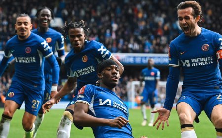 Carney Chukwuemeka's Extra Time Goal Propels Chelsea Past Leicester City Into FA Cup Semifinals