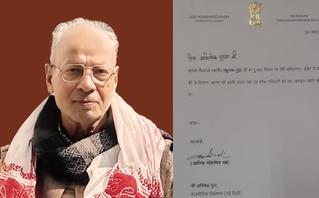 आरिफ मोहम्मद खान केरल के गवर्नर ने लेखक अभिषेक गुप्ता को लिखा पत्र, पिता के निधन पर जताया शोक