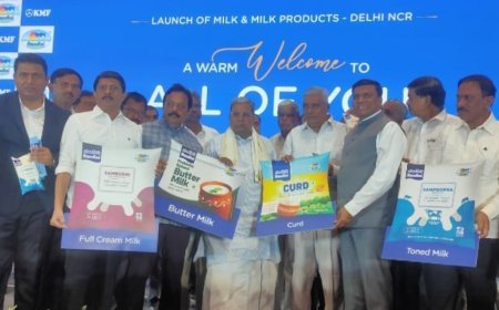 KMF Introduces Nandini Liquid Milk To Delhi NCR, Expanding Its Market Reach Beyond Karnataka.