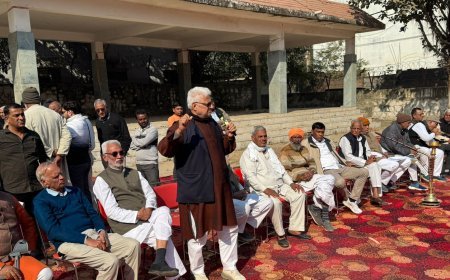 Mahapanchayat In Bharthal Village Sees Thousands Protest Against Outsider Candidates In Bijwasan Assembly.
