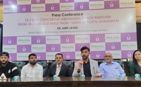 Fortis Gurugram Removes 10.3 kg Cancerous Stomach Tumor, Reconstructs Stomach For 58-Year-Old Yemeni Patient