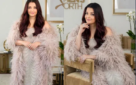 Aishwarya Rai Bachchan Stuns In Feathered Couture Look At Cannes 2026